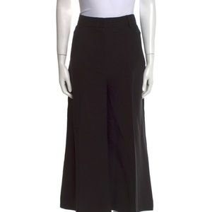 Burberry Black Silk Wide Legs Pants